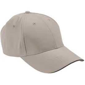 Adams Men's Khaki/Black 6-Panel Mid-Profile Structured Moisture Management Cap