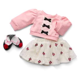 American Girl® x Janie and Jack Holiday Rose Skirt & Top Outfit for 18-inch Dolls