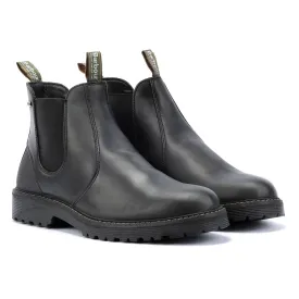 Barbour Patton Leather Men's Black Chelsea Boots