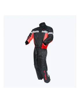 Bela Camou Rain Suit - Black Red