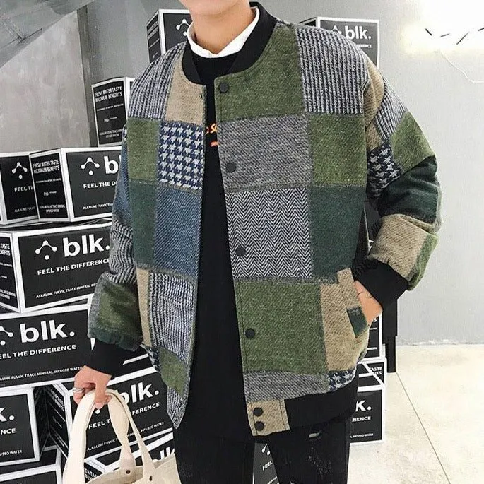 Bomber coréen plaid