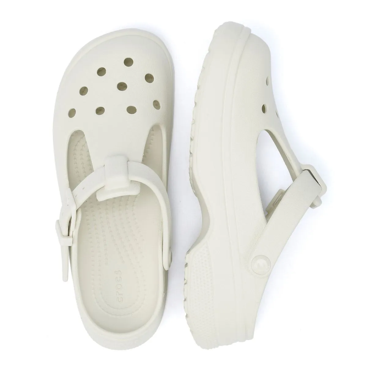 Crocs Classic Mary Jane Women's Cream Clogs