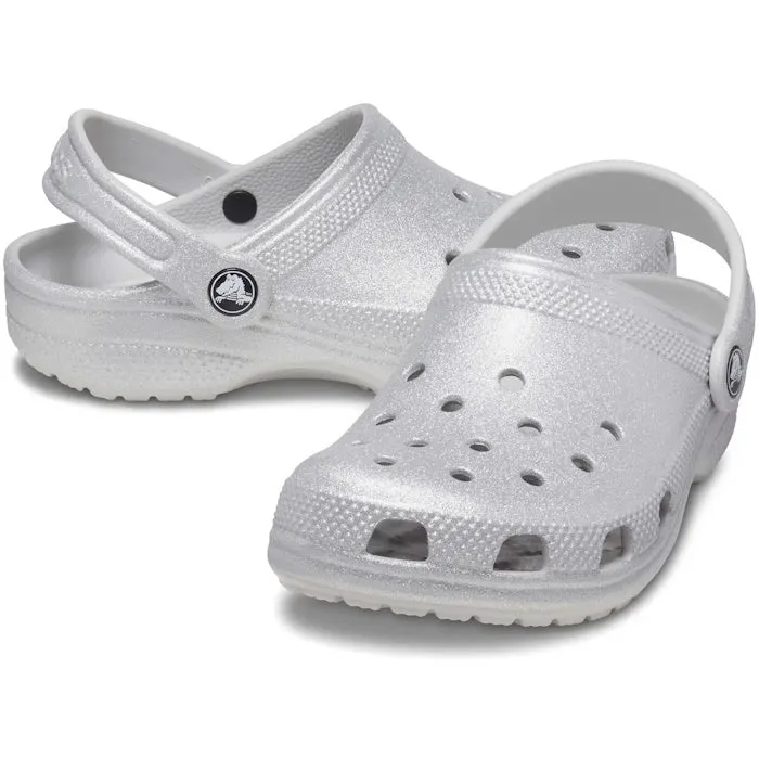 Crocs Kids/Youths K Classic Clog Silver Glitter