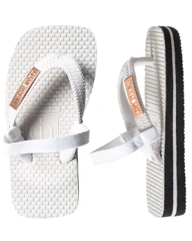 Damian Hall kids white thongs