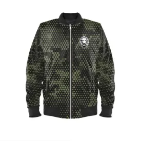 Green Camo Mens Bomber Jacket