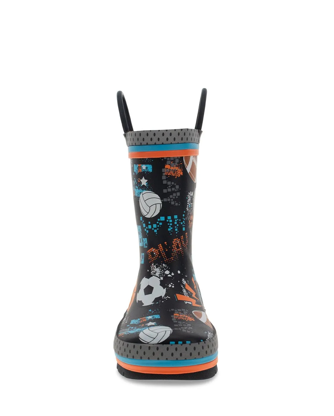 Kids Play Ball Rain Boot - Black