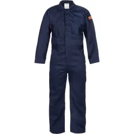 LAKELAND C07113 FR Coverall, 88/12 7 oz. Cotton, Navy, 1 Each