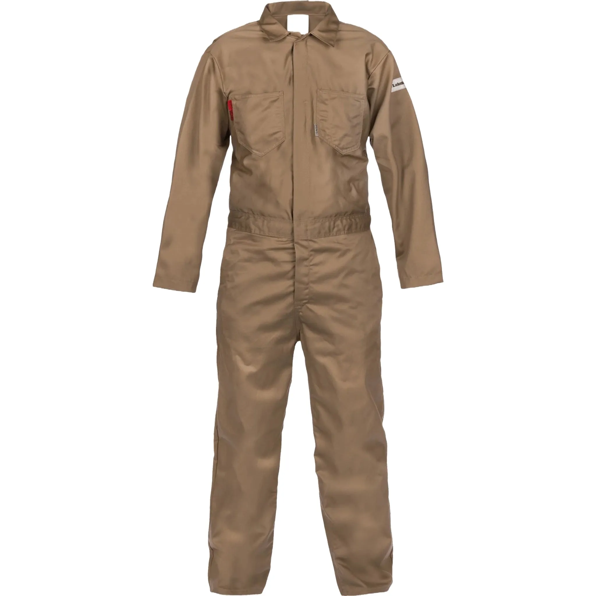 LAKELAND C07120 FR Coverall, 88/12 7 oz. Cotton, Tan, 1 Each