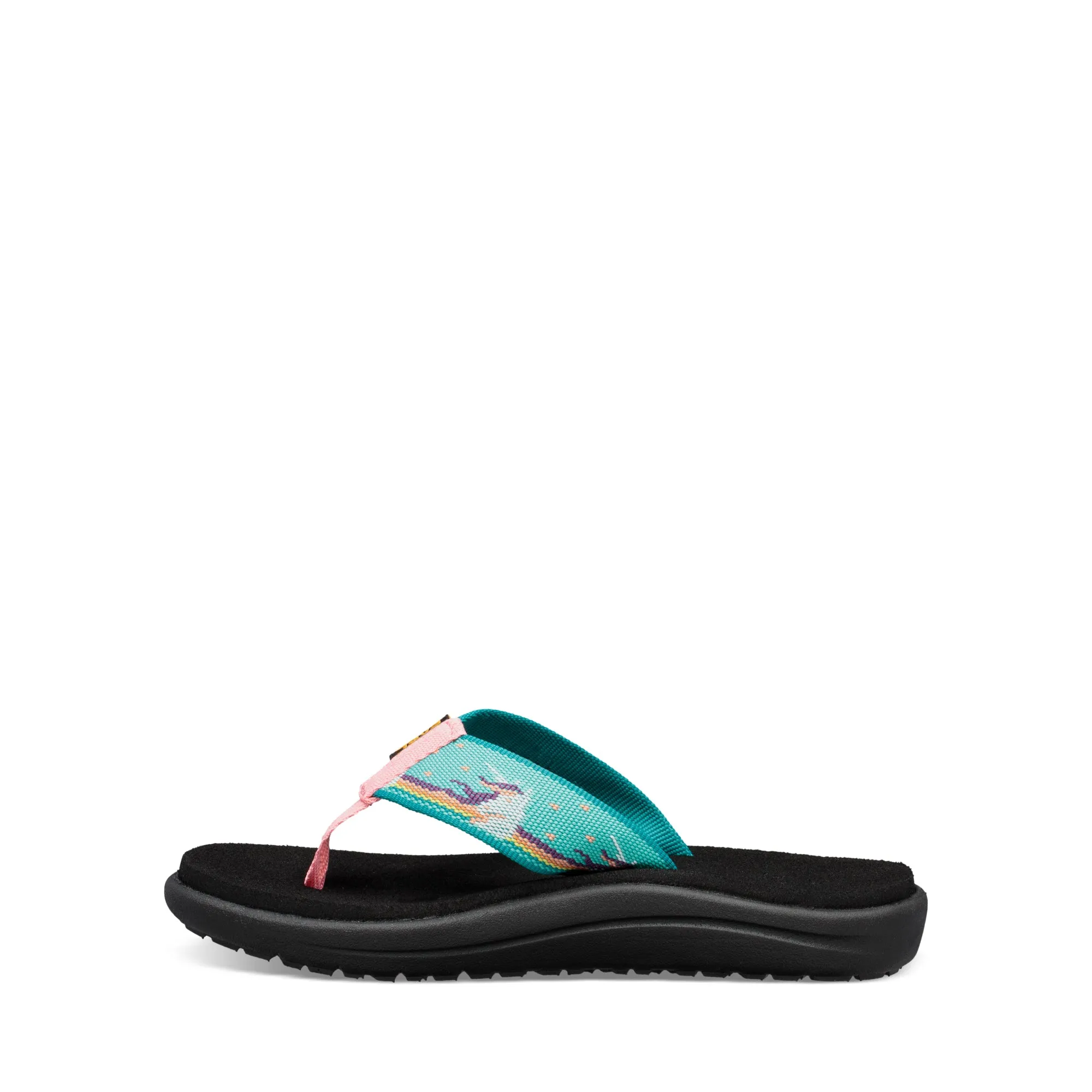 Little Kid's Teva Voya Flip Color: Unicorn Waterfall