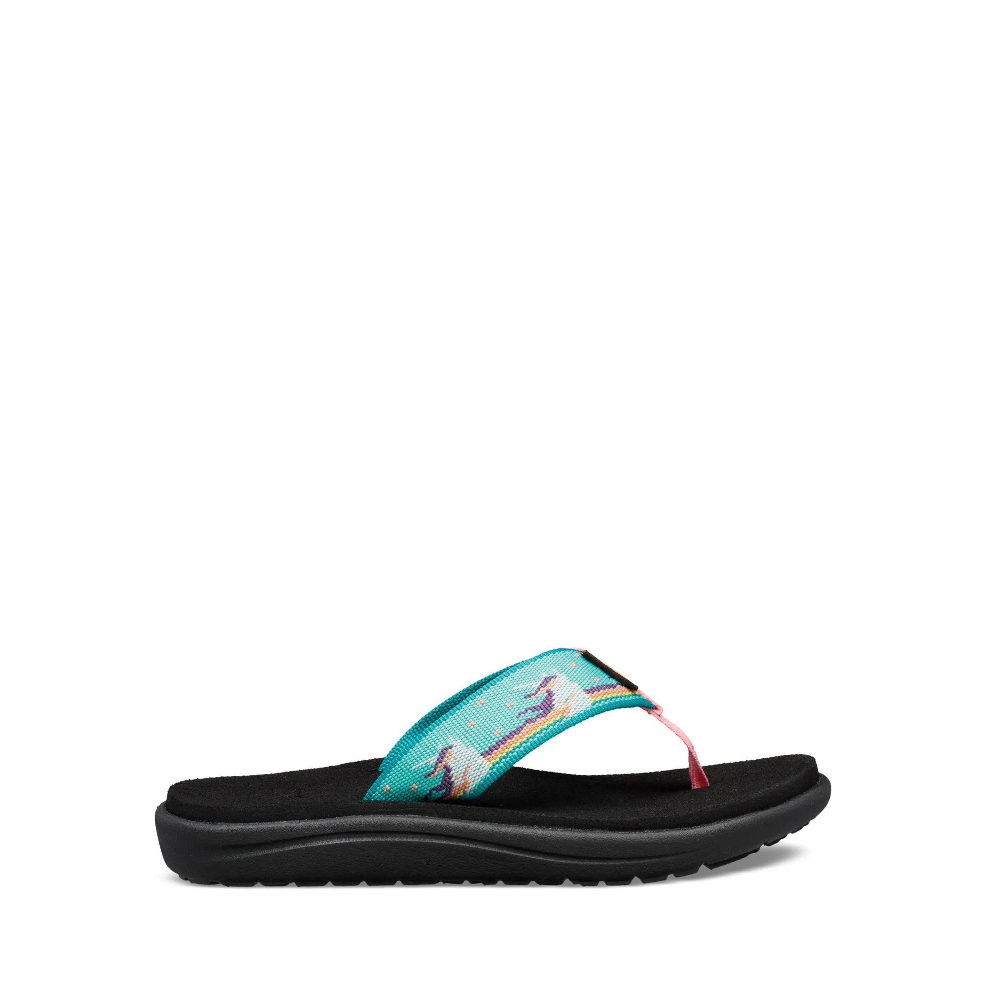 Little Kid's Teva Voya Flip Color: Unicorn Waterfall