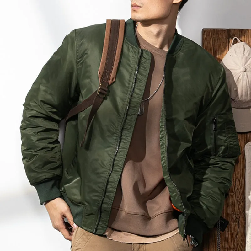 Men's Crew Neck Bomber Insulated Worker Jacket