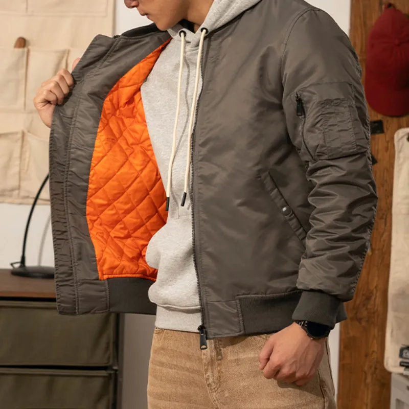 Men's Crew Neck Bomber Insulated Worker Jacket