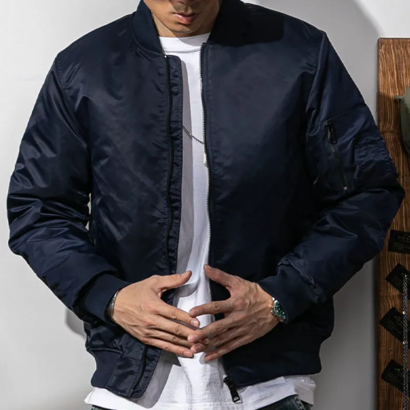 Men's Crew Neck Bomber Insulated Worker Jacket