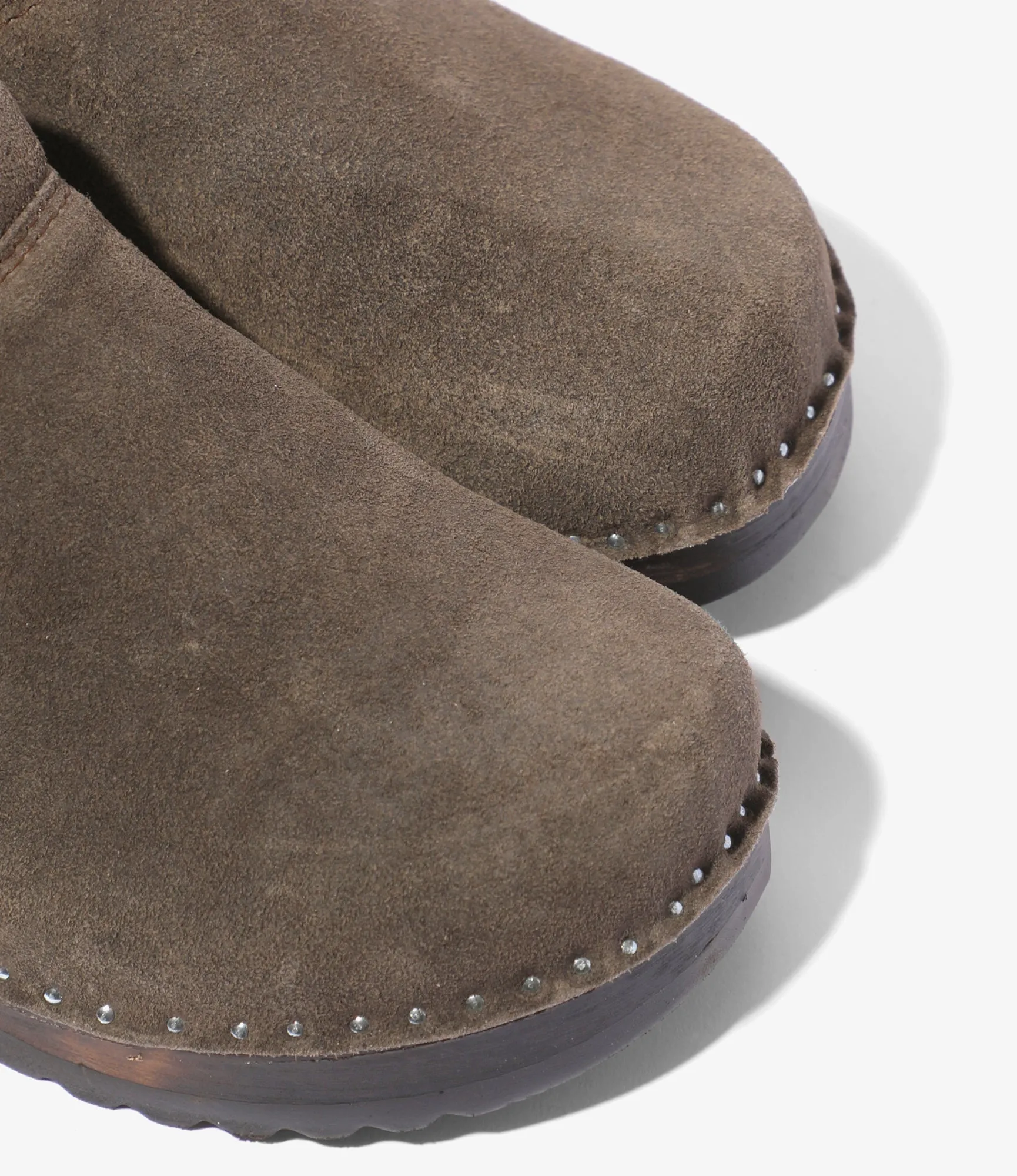 'Monet' Clog – Taupe Rough Out