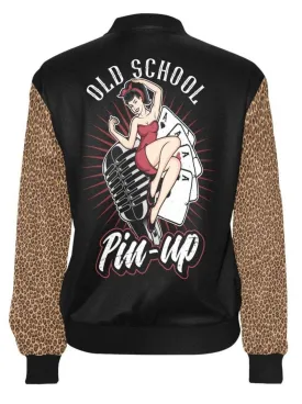 Old School Pinup Womens Bomber Jacket