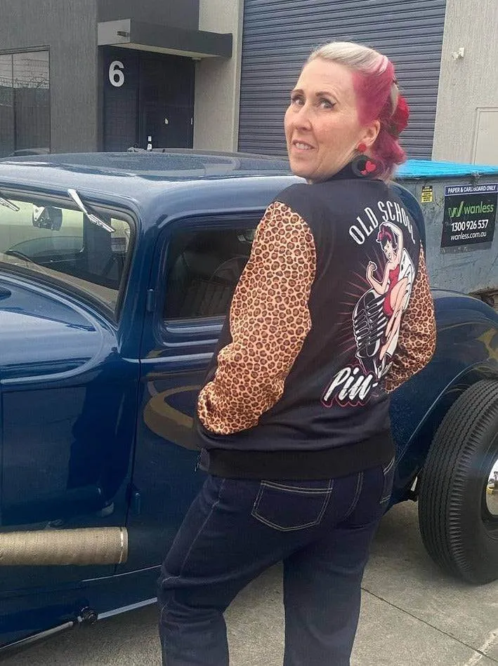 Old School Pinup Womens Bomber Jacket