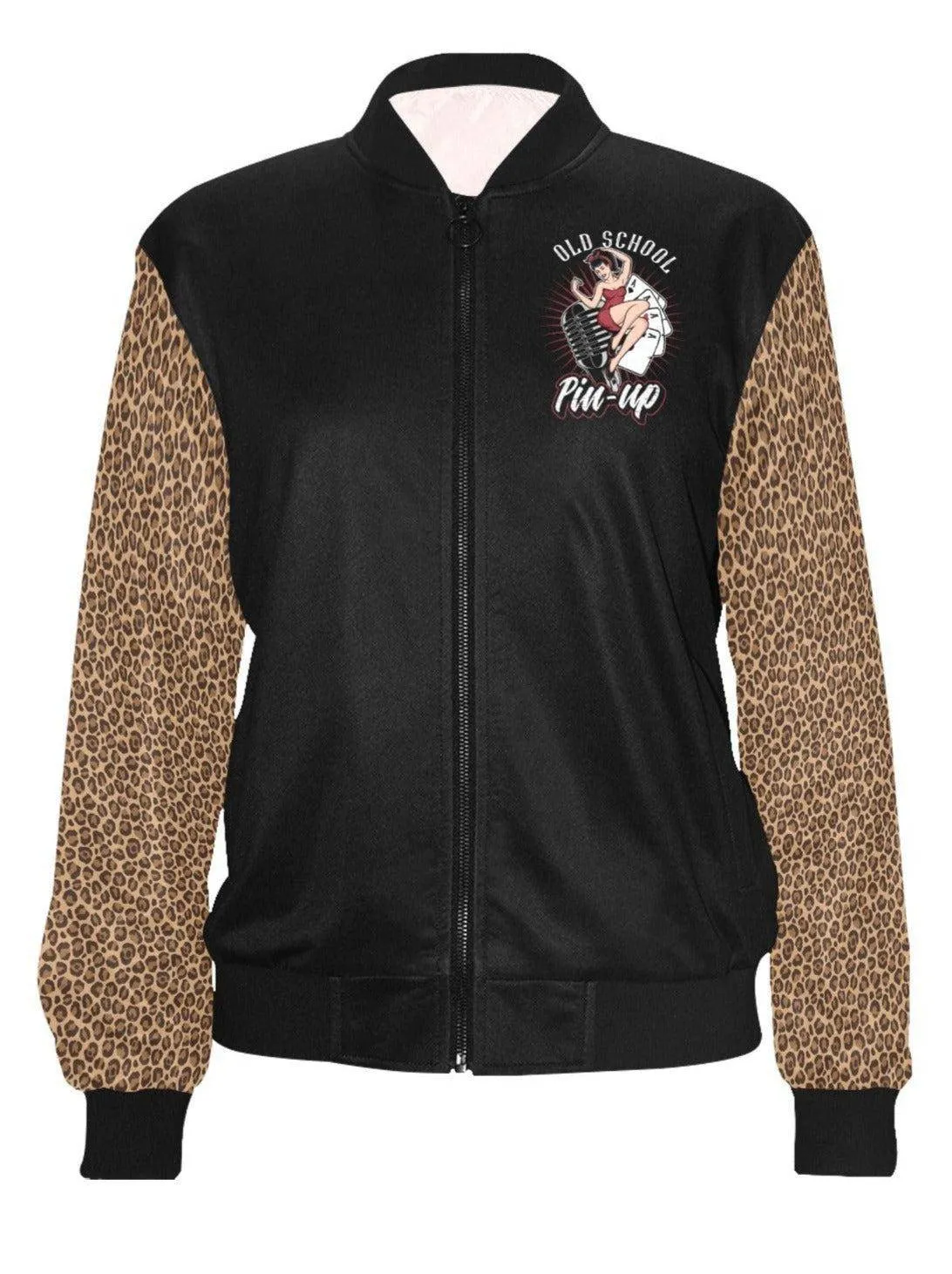 Old School Pinup Womens Bomber Jacket