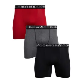 Reebok Men's Wicking Stretch Boxer Briefs 3-Pack