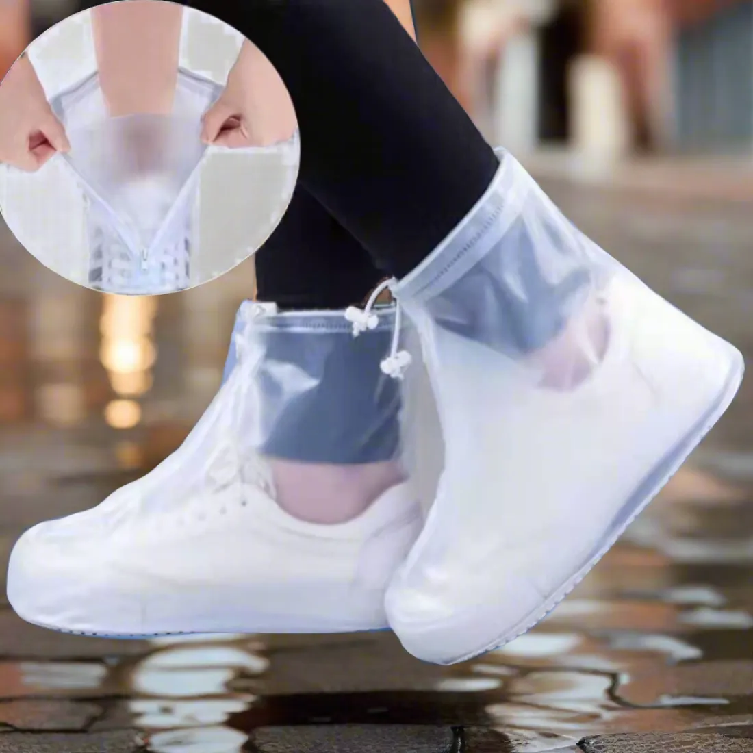 Reusable Portable Easy-to-wear Rain Shoe Cover