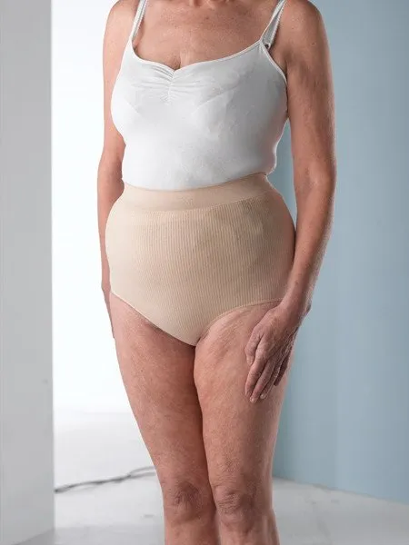 Salts BRFNLXL Simplicity Stoma Support Wear Ladies Brief - Large/X Large (20/22/24") / Nude