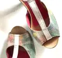 Soliel Turquoise T strap sandal- LAST PAIR 37 and 39!