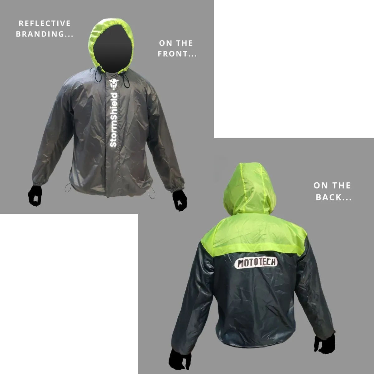 StormShield Air Ultralight Waterproof Rain Overjacket - Grey Green