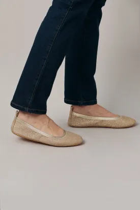 Talia Sparkle Ballet Flats Gold