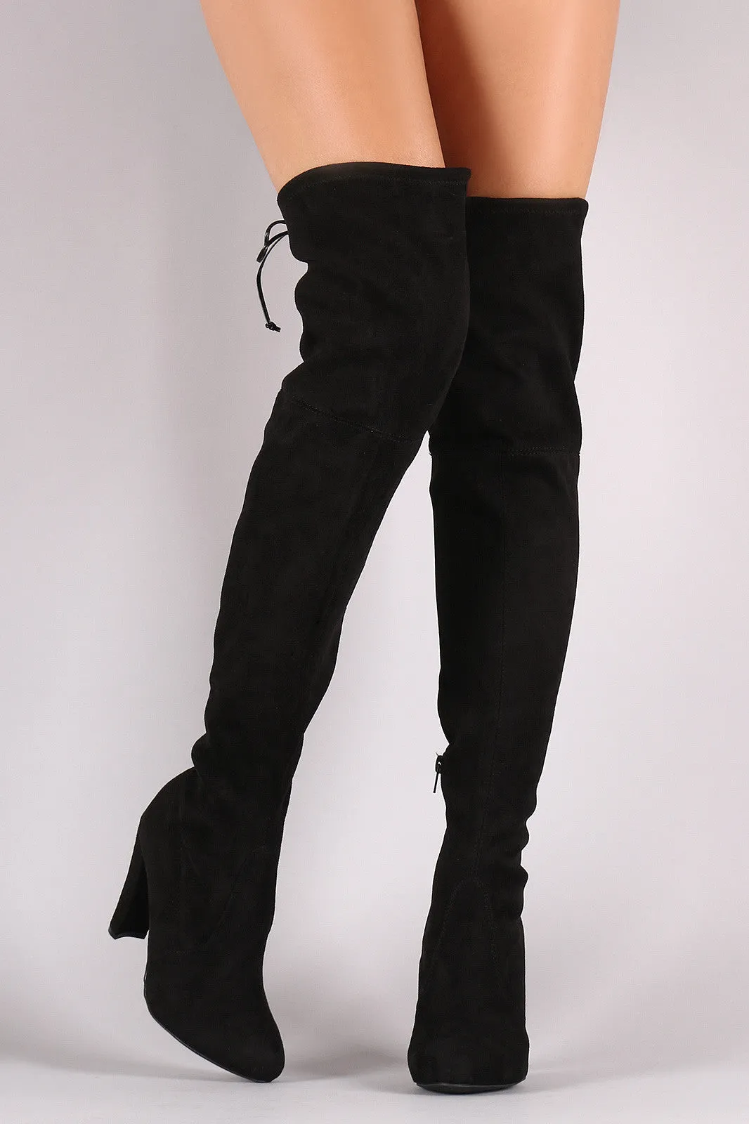 Wild Diva Lounge Suede Over The Knee Boots