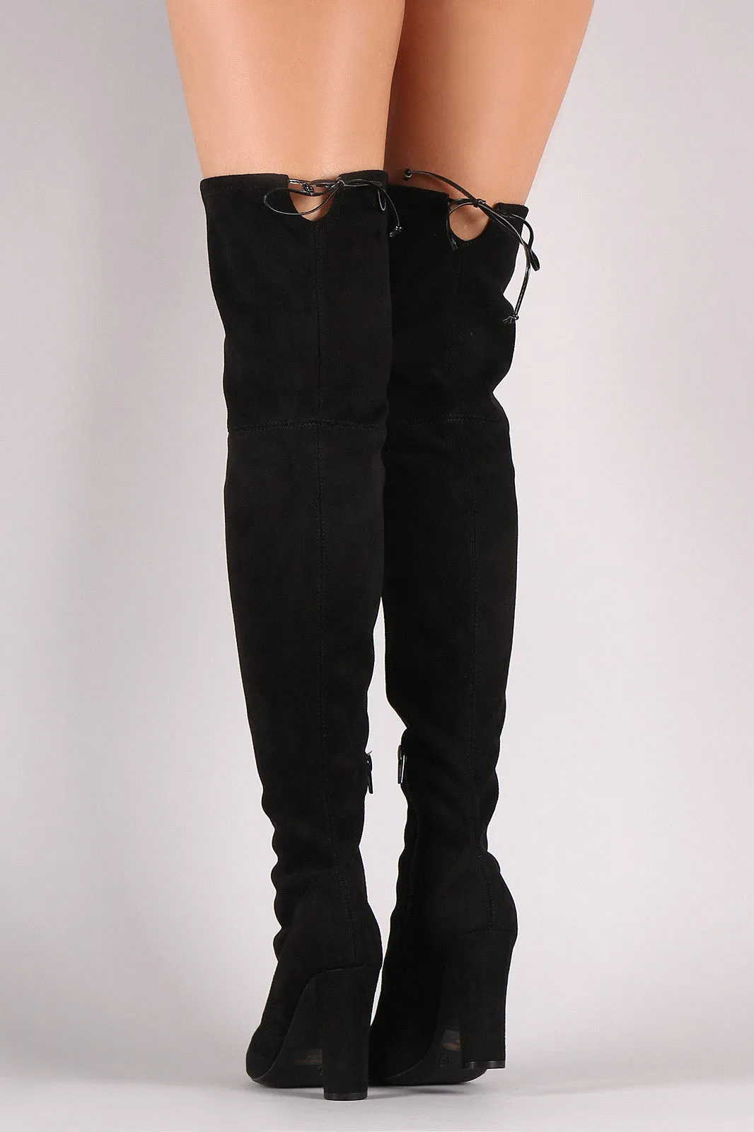 Wild Diva Lounge Suede Over The Knee Boots