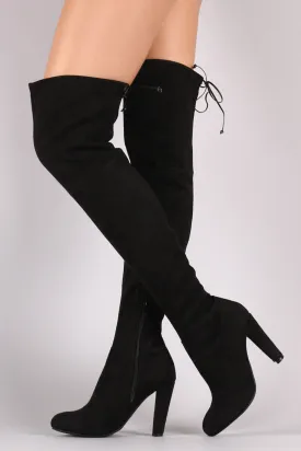 Wild Diva Lounge Suede Over The Knee Boots